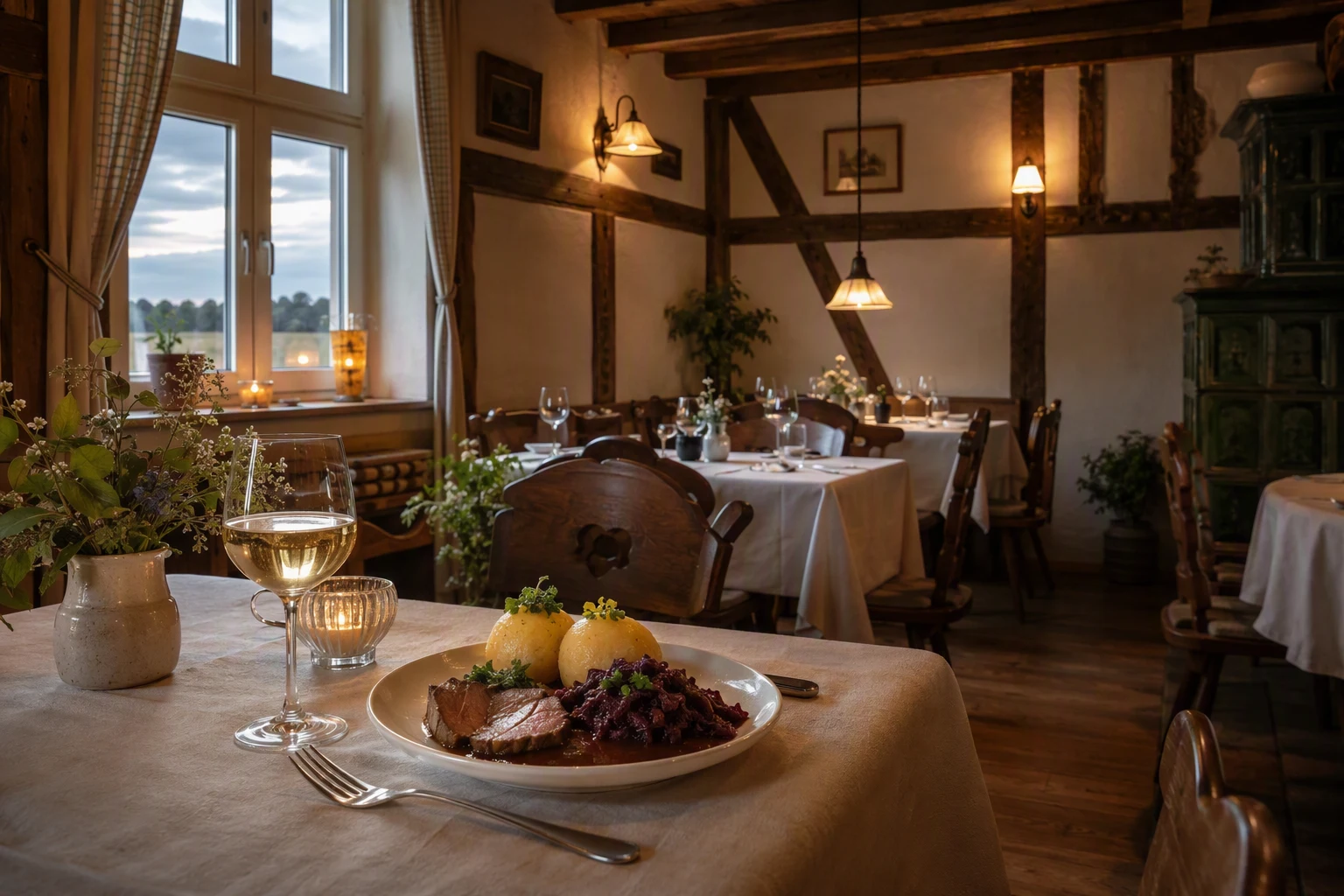 Redaktionelles Symbolbild: Landgasthof: Zimmer, Küche und der Ruhetag